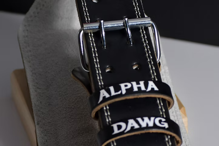 Lift Black Leather Belt