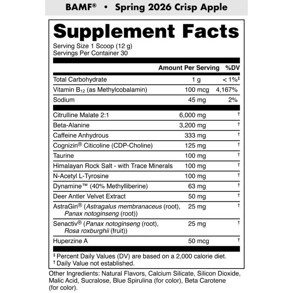 BAMF - High Stimulant Nootropic Pre-Workout