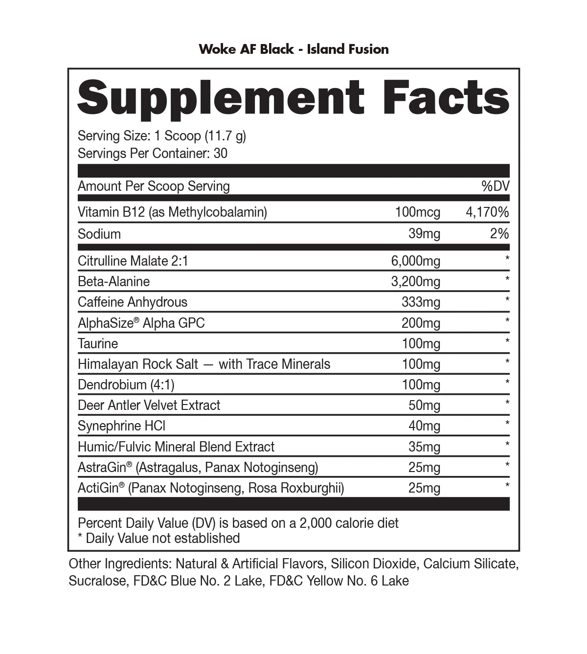 Woke AF - High Stimulant Pre-Workout