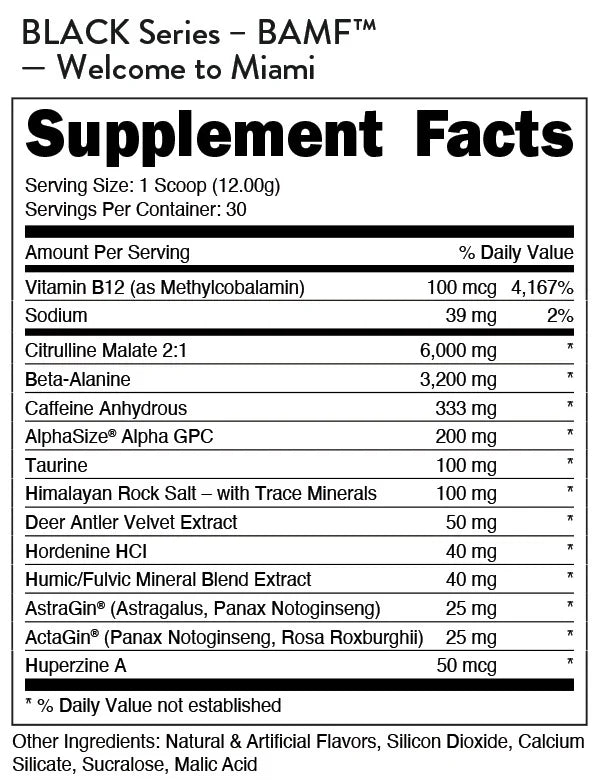BAMF - High Stimulant Nootropic Pre-Workout