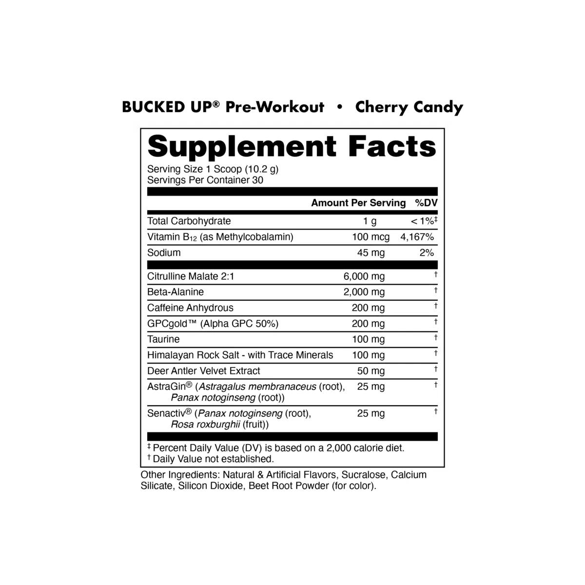 Bucked Up Preworkout