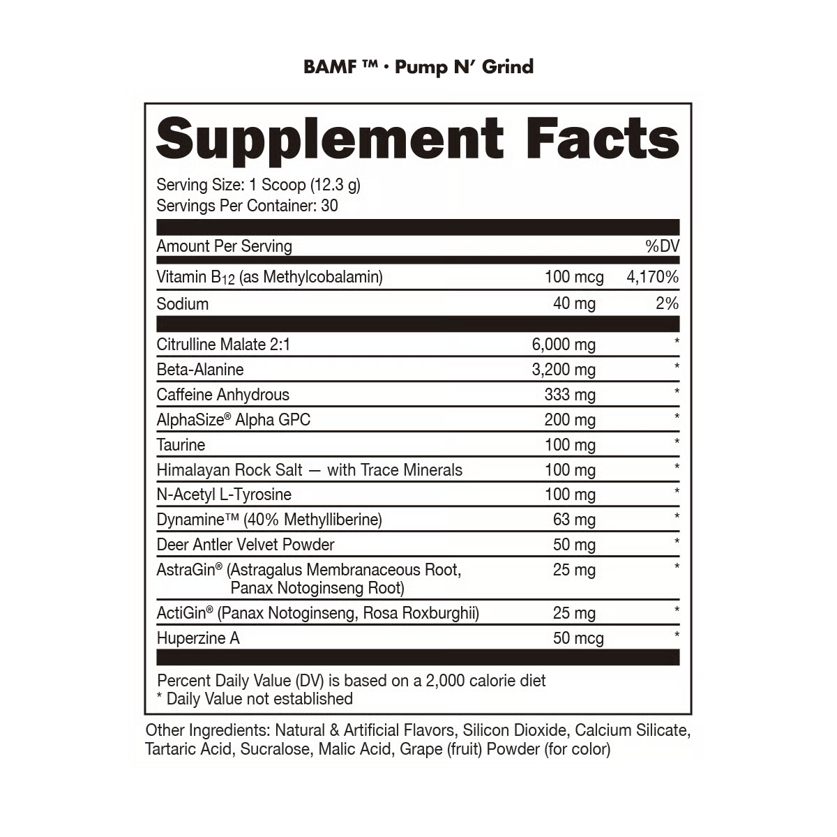 BAMF - High Stimulant Nootropic Pre-Workout