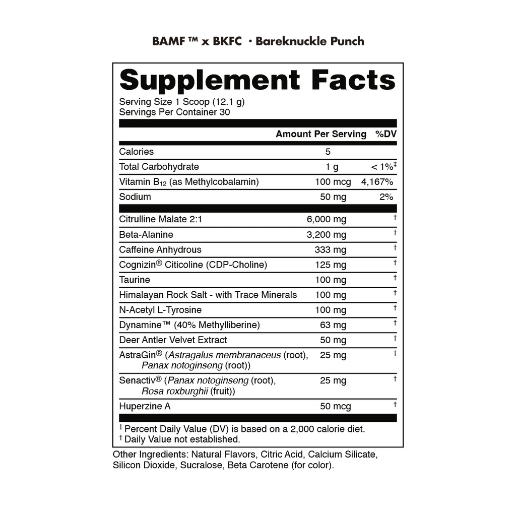 BAMF - High Stimulant Nootropic Pre-Workout