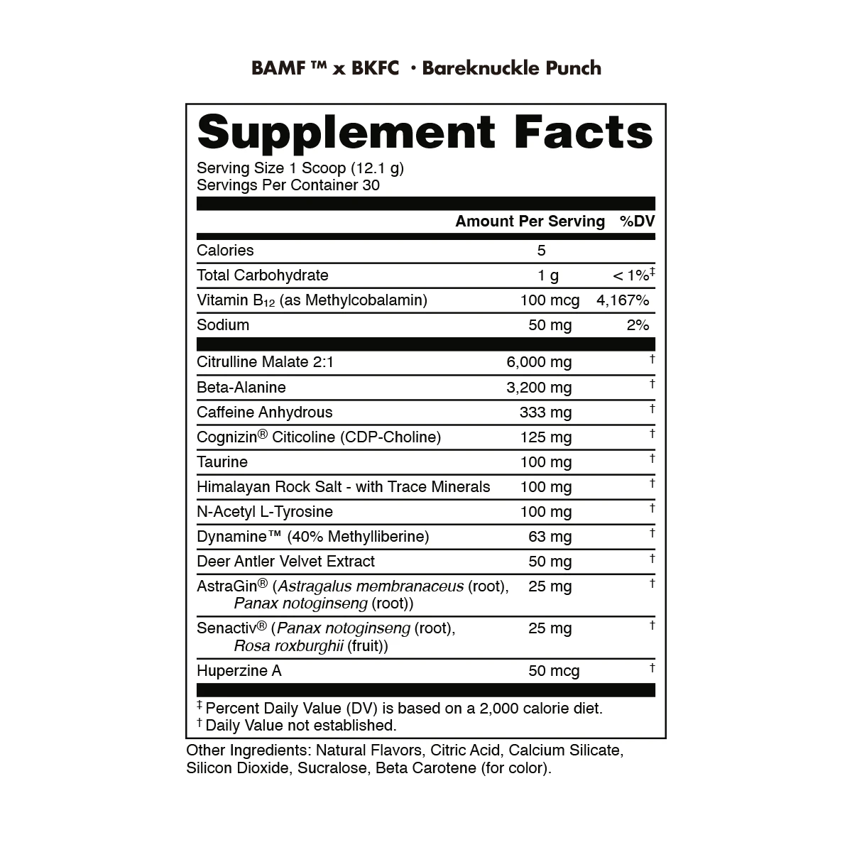 BAMF - High Stimulant Nootropic Pre-Workout