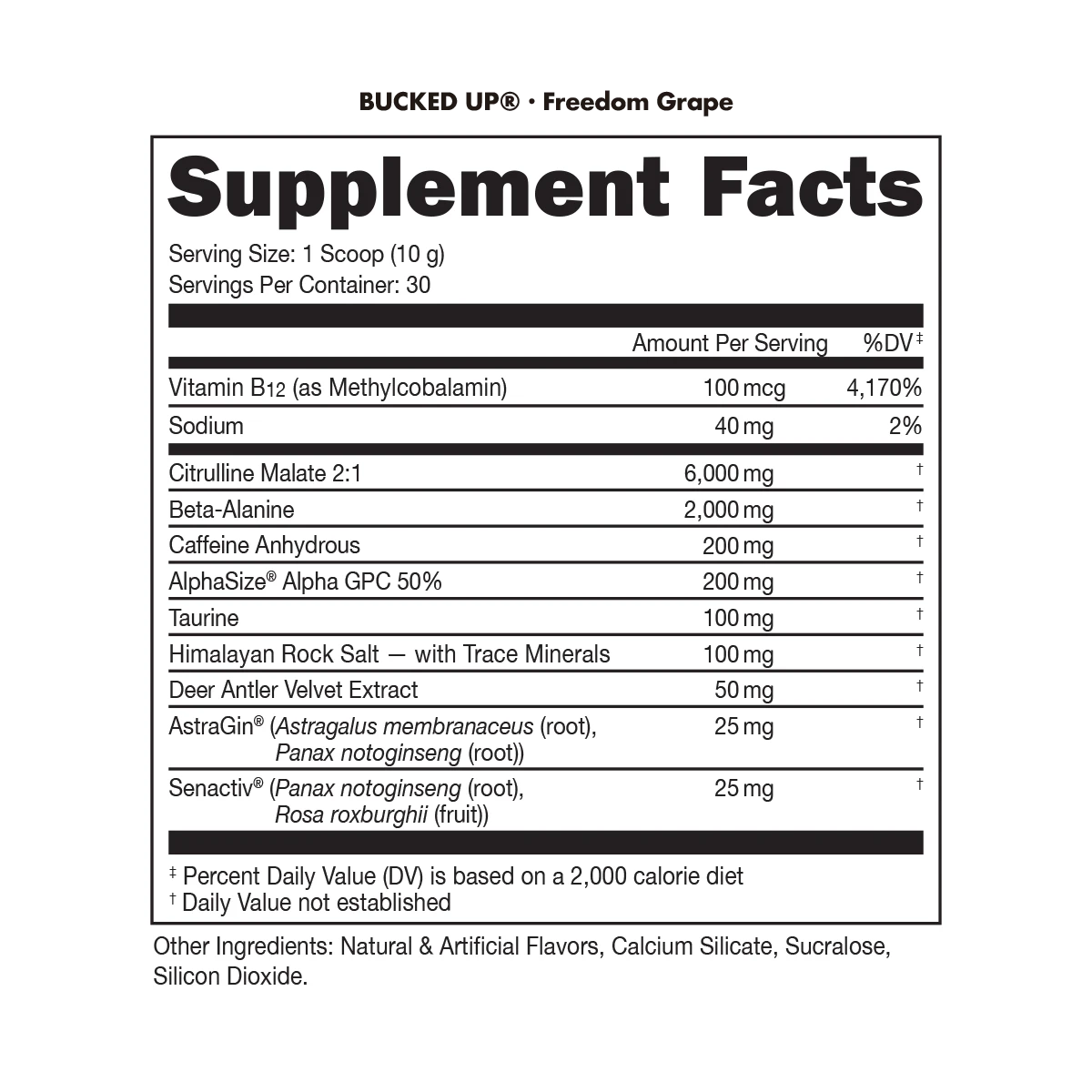 Bucked Up Preworkout