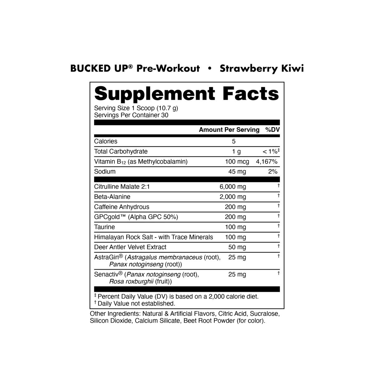 Bucked Up Preworkout