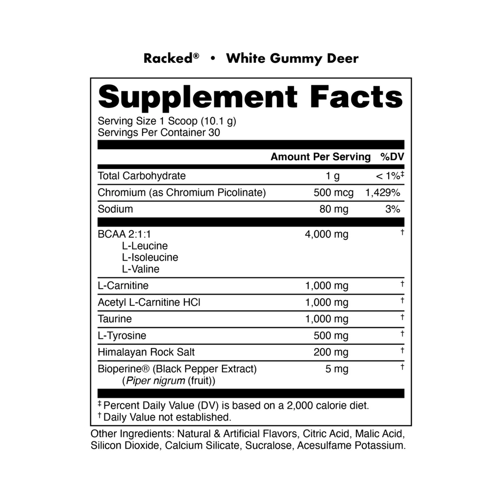 Racked BCAA Suppliment