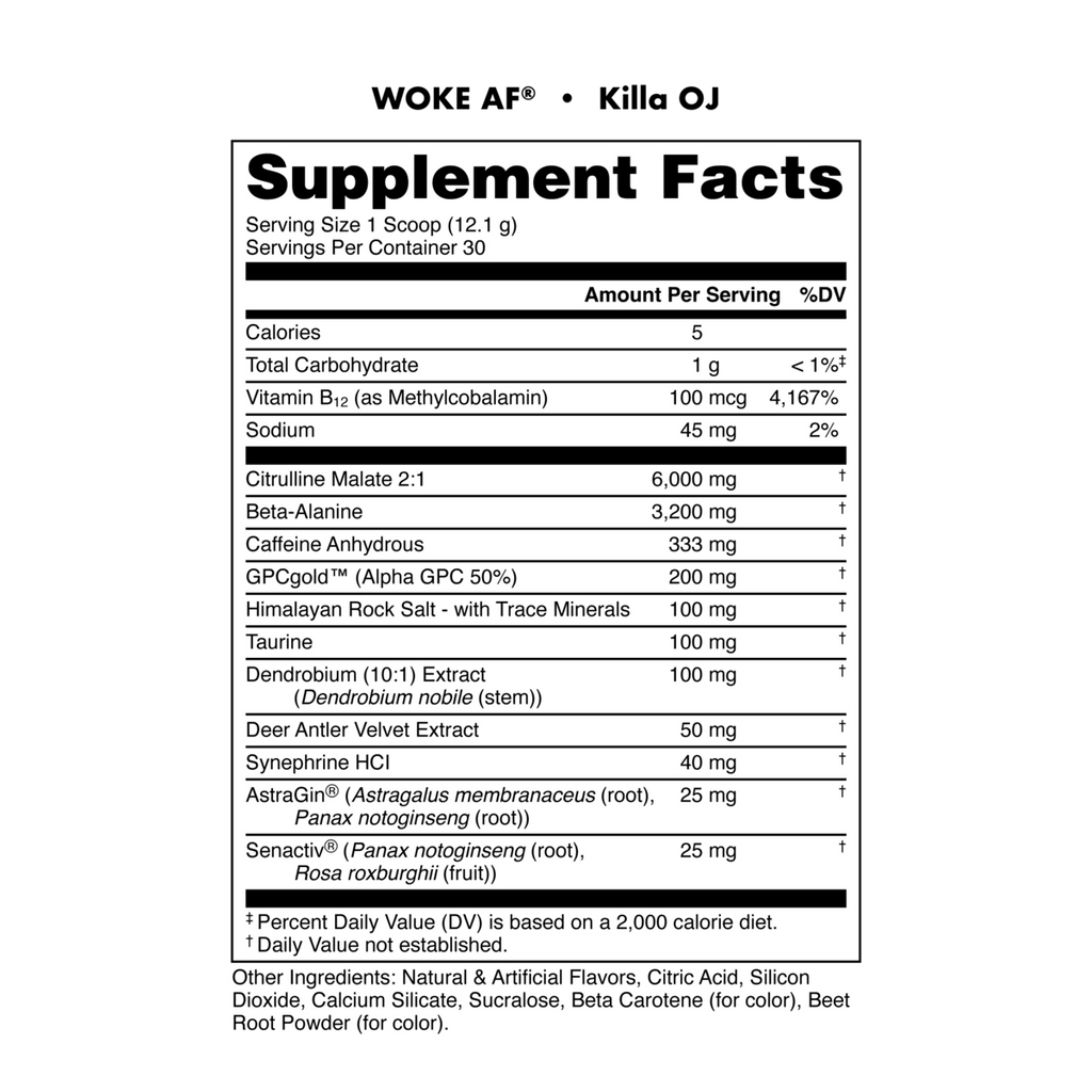 Woke AF - High Stimulant Pre-Workout