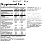 High Stimulant Black Ant preworkout