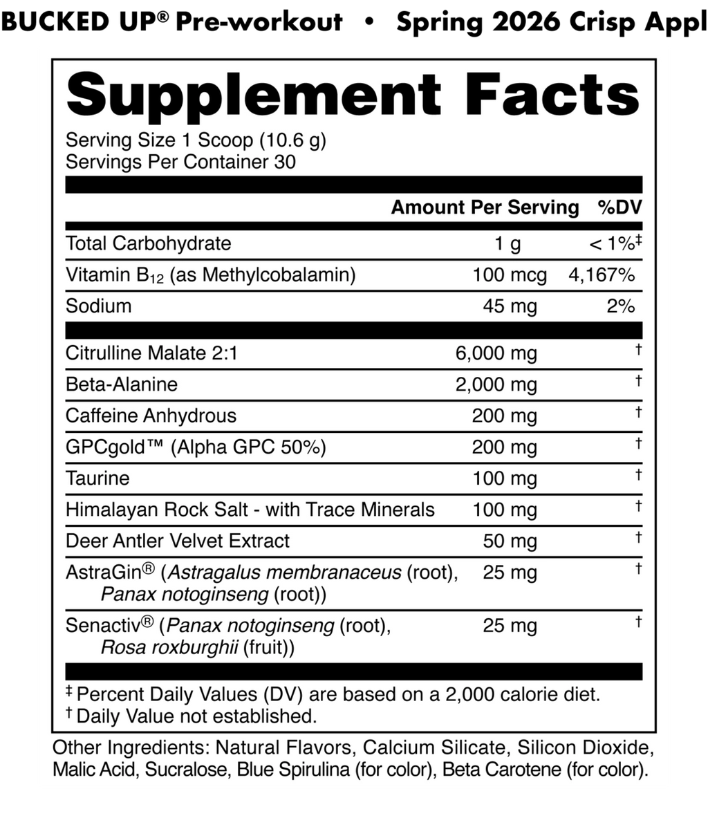 Bucked Up Preworkout