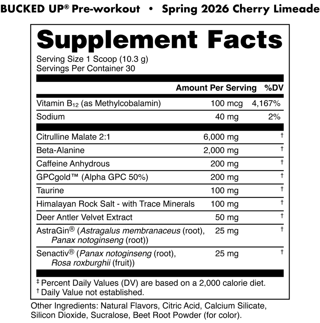 Bucked Up Preworkout