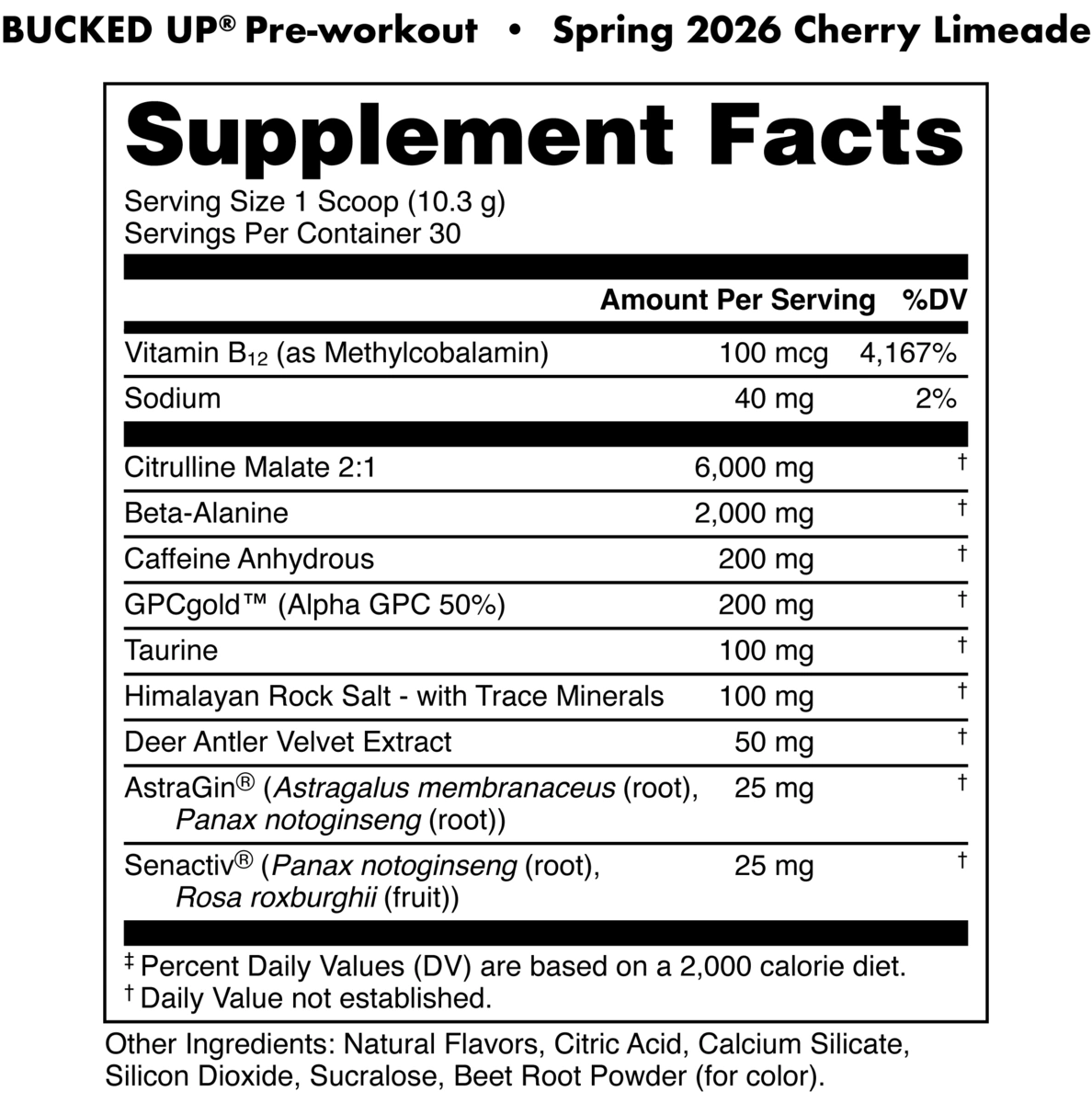 Bucked Up Preworkout