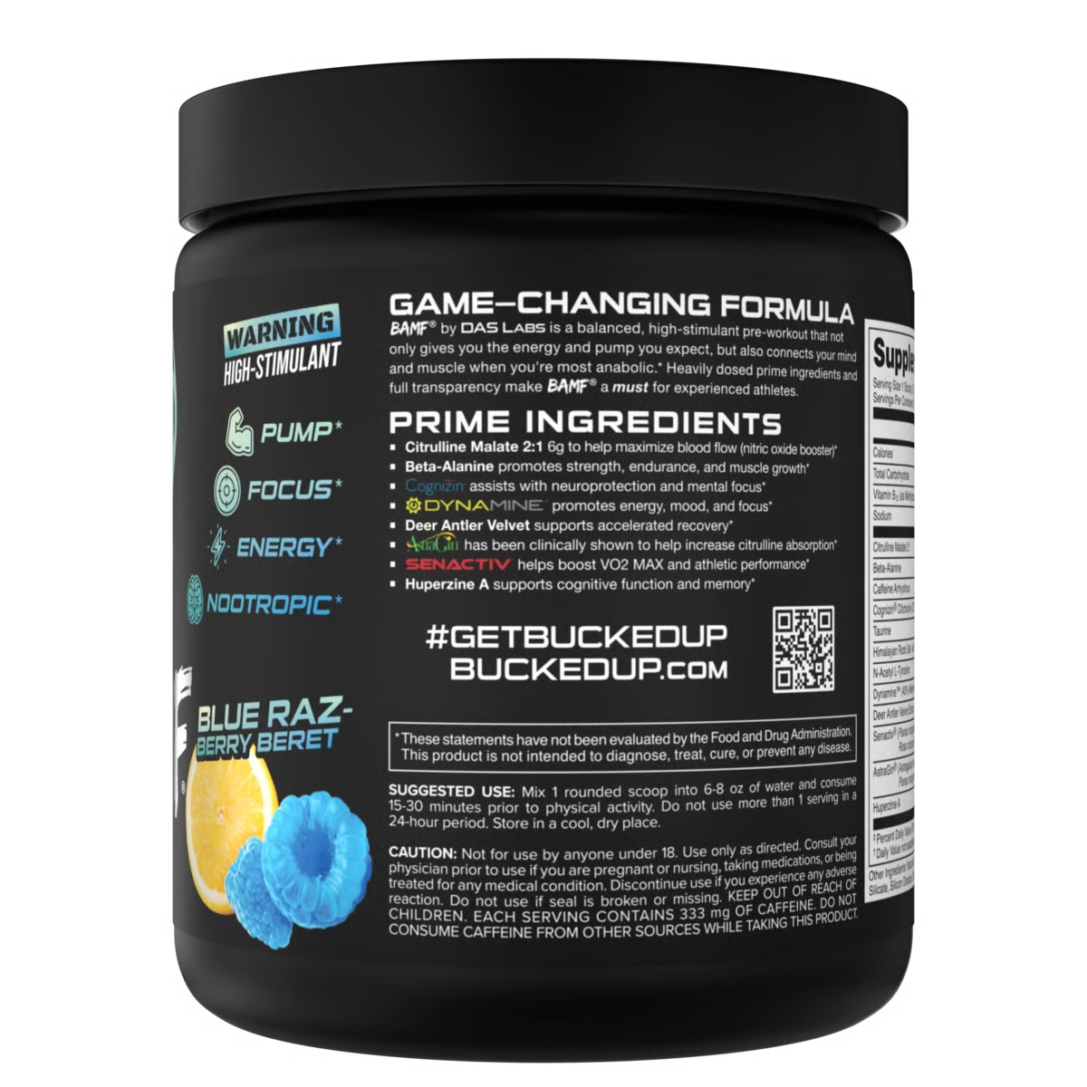 BAMF - High Stimulant Nootropic Pre-Workout