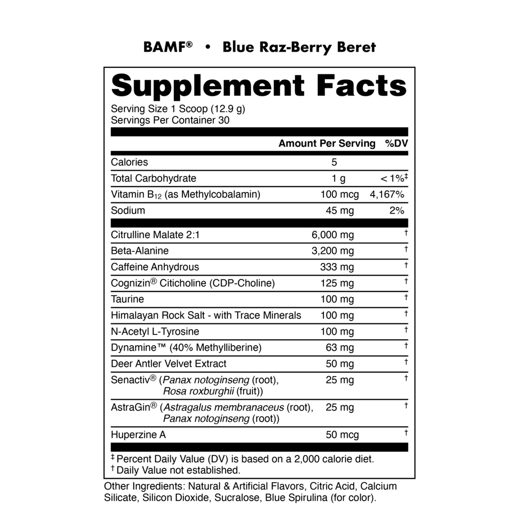 BAMF - High Stimulant Nootropic Pre-Workout