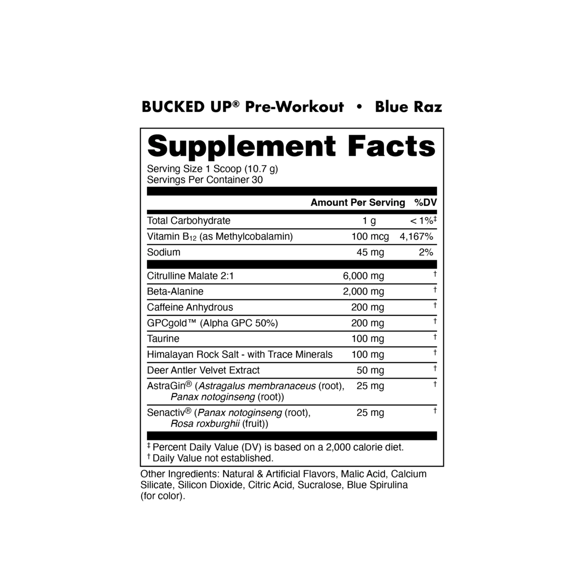 Bucked Up Preworkout
