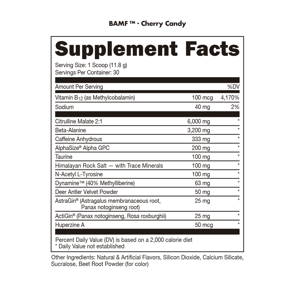 BAMF - High Stimulant Nootropic Pre-Workout