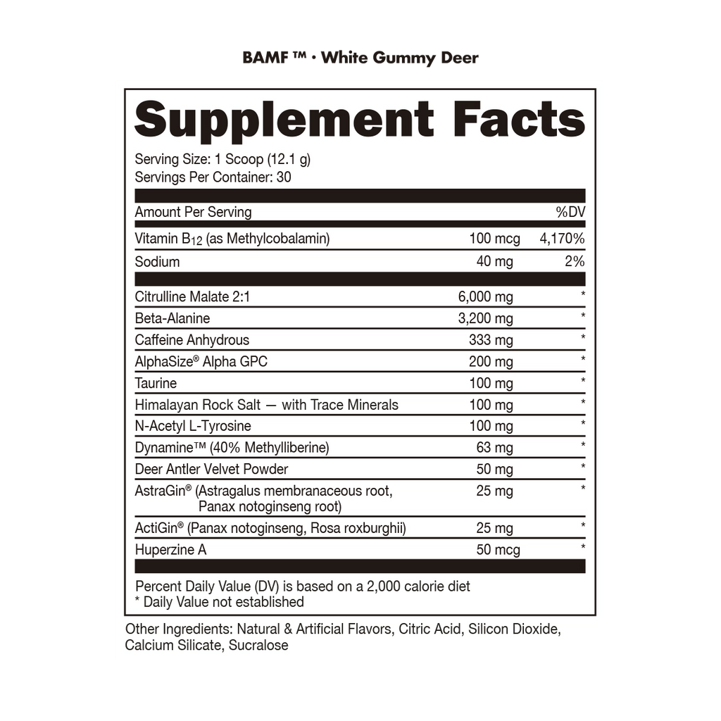 BAMF - High Stimulant Nootropic Pre-Workout