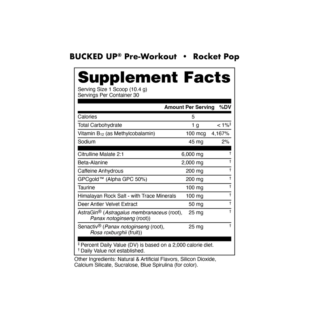 Bucked Up Preworkout