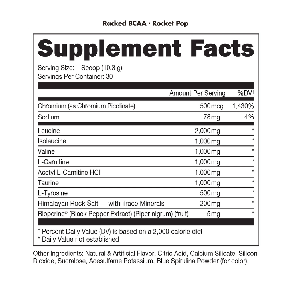 Racked BCAA Suppliment