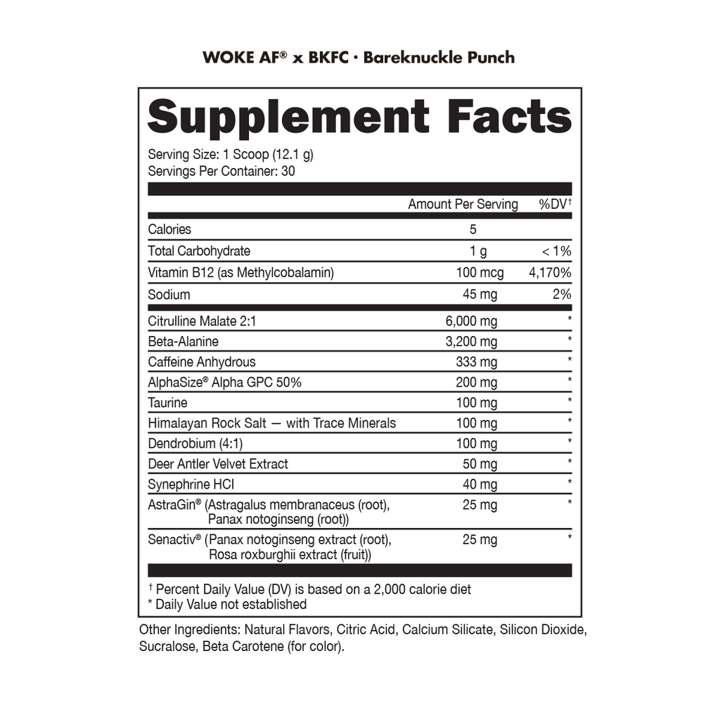 Woke AF - High Stimulant Pre-Workout