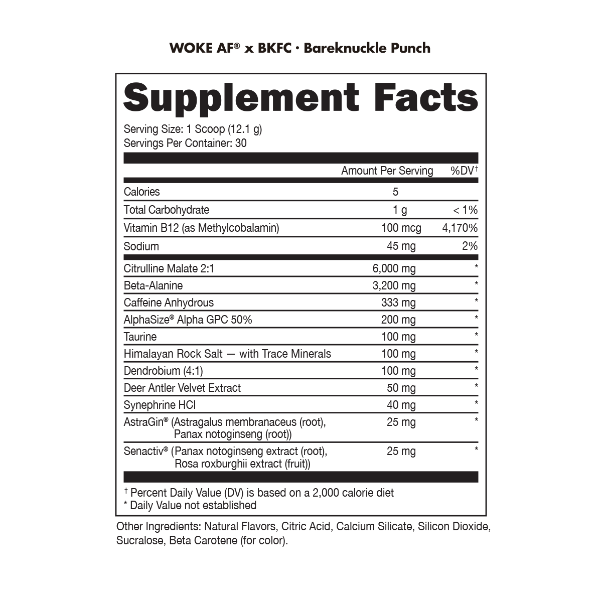 Woke AF - High Stimulant Pre-Workout